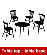 Table top，table base